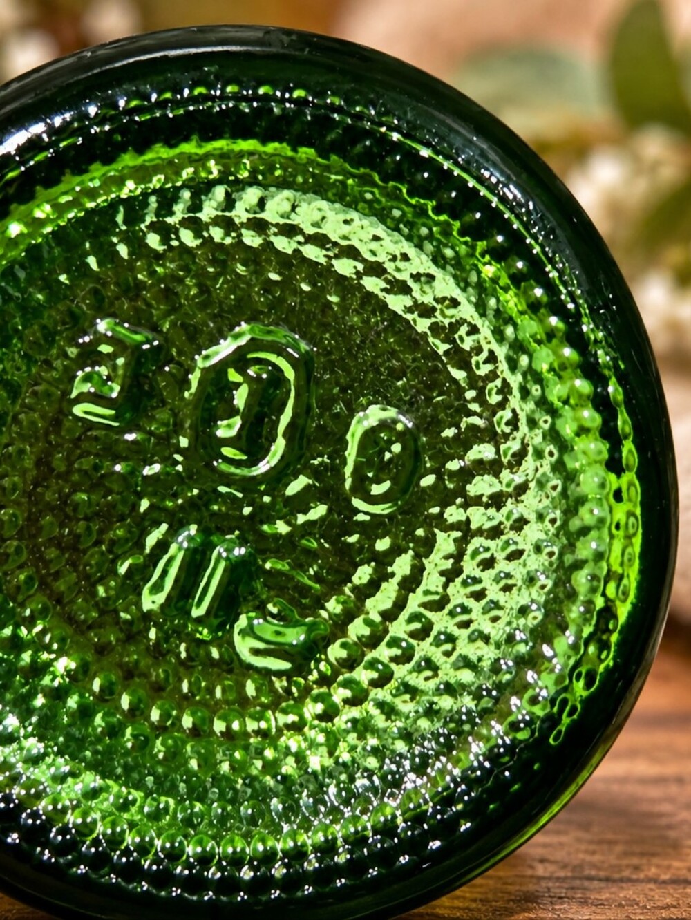 Vintage Forest Green Glass Apothecary Jars Set of 4 with Assorted Beads, Vintage - Picture 6 of 15